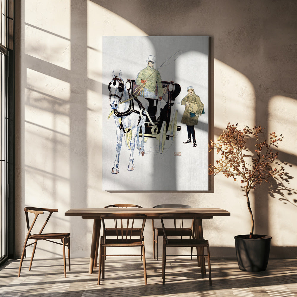  Vintage Carriage (1893) Wall Artwork In Black Floating Frame