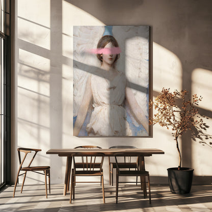  Angelpaintstroke Ratioiso Wall Artwork In White Floating Frame