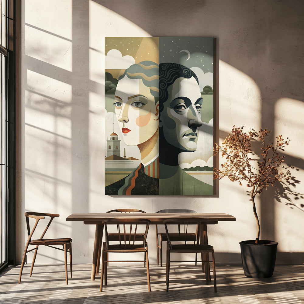  Twilight Reflections Wall Artwork In White Floating Frame