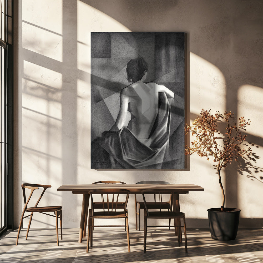 Wall art Study After EugÃ¨ne Durieus Seated Female Nude - 20-08-21