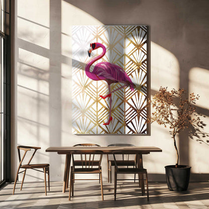 Wall art Flamingo Art Deco