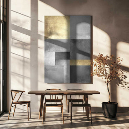 Wall art Gold and silver textures 5