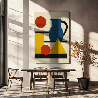 Wall art Geometric Shapes and Pitcher