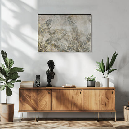  Jungle Leaves Art Illustration Wallart 10 Wall Artwork In White Floating Frame