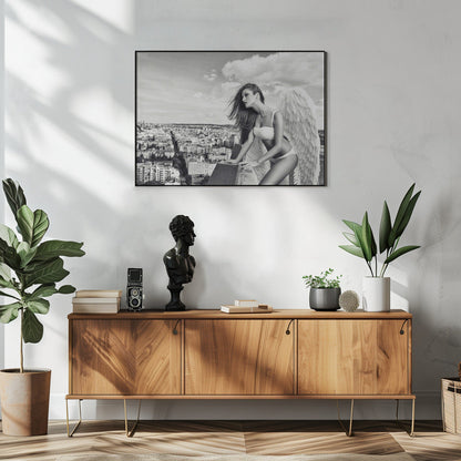 Artwork Angel48X36inches- White Frame