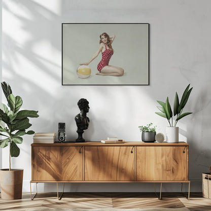  Beach Pin up Wall Artwork In White Floating Frame