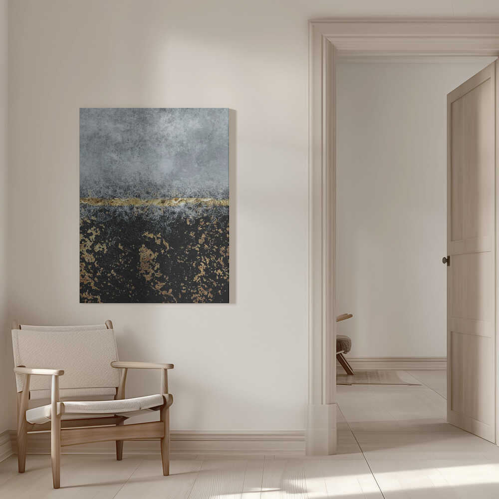 Wall art Gold Black Abstract