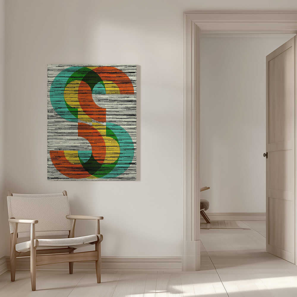 Wall art Colorful Stripe Illusion