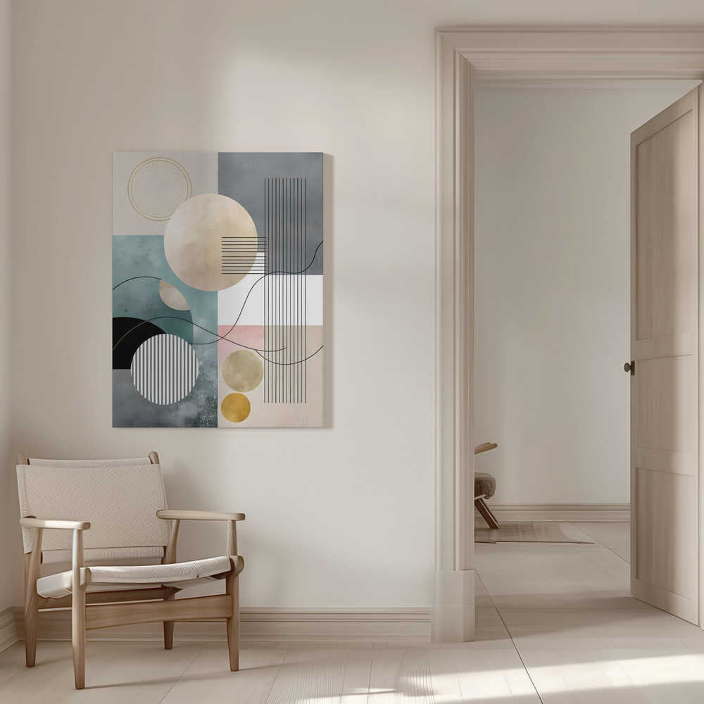 Wall art Pastel Geometry Collage
