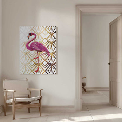 Wall art Flamingo Art Deco