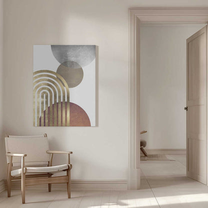 Wall art Composition lines and circles 2