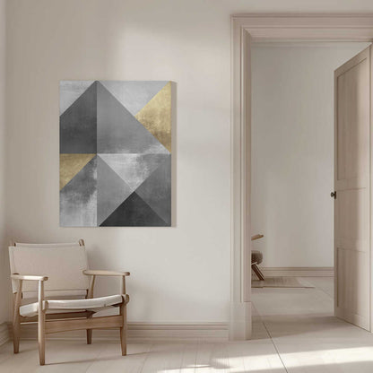 Wall art Gold and silver textures 2