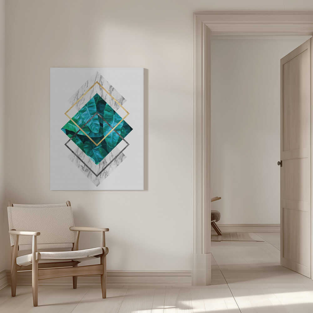 Wall art Botanical and geometric Shape