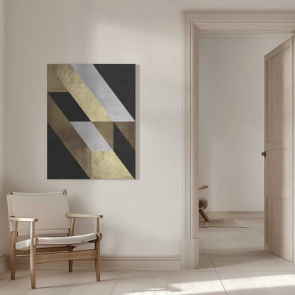 Wall art Geometric Gold Flow