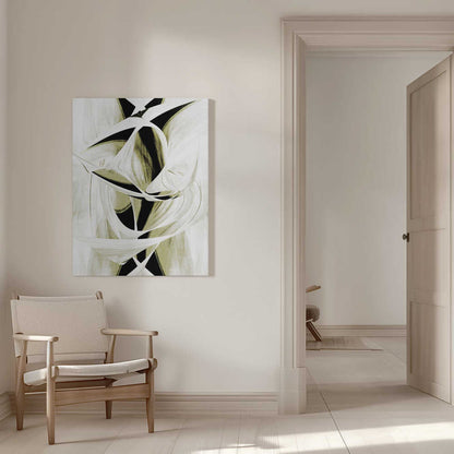 Wall art  Intertwined Shapes And Monochromatic Tones