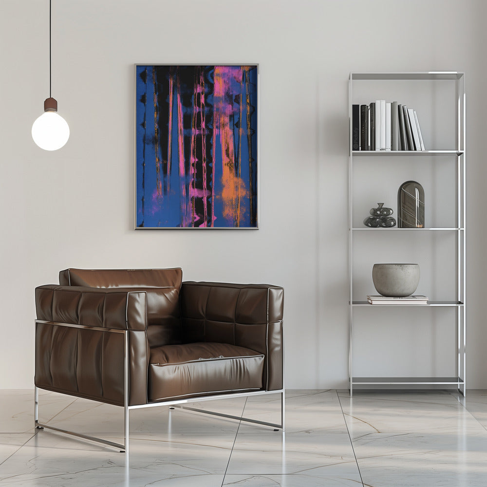  Time Machine (Blue) Wall Artwork 0