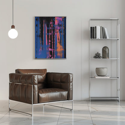  Time Machine (Blue) Wall Artwork 0