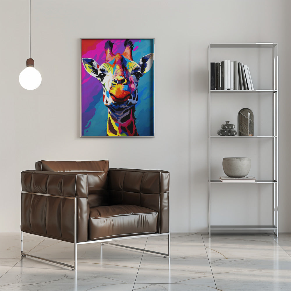  Giraffe Pop Art Wall Artwork 0