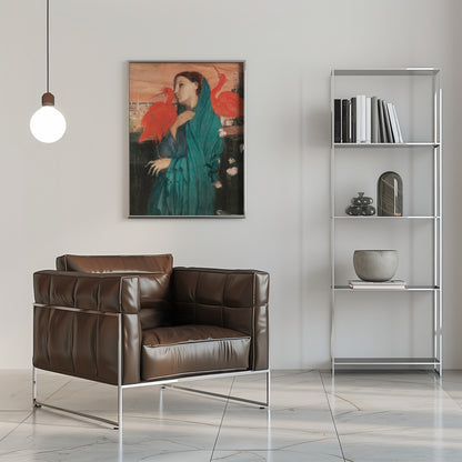  Young Woman With Ibis Wall Artwork 0