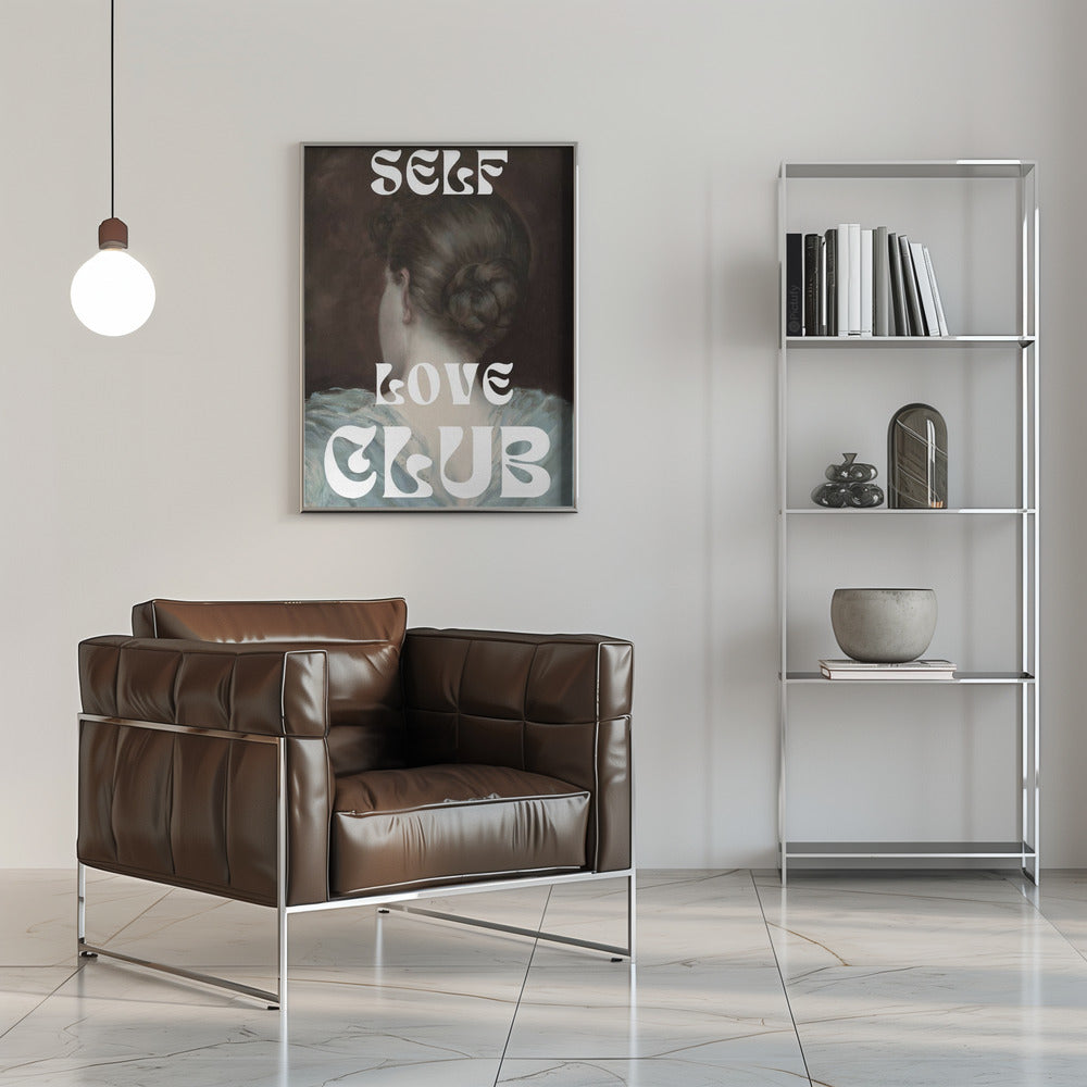 canvas prints Self Love Club No. 816X20inches- Black Frame