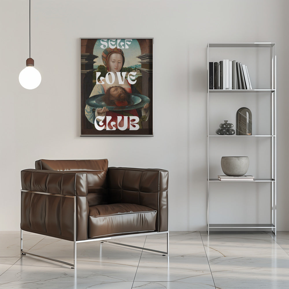 canvas prints Self Love Club No. 916X20inches- Black Frame