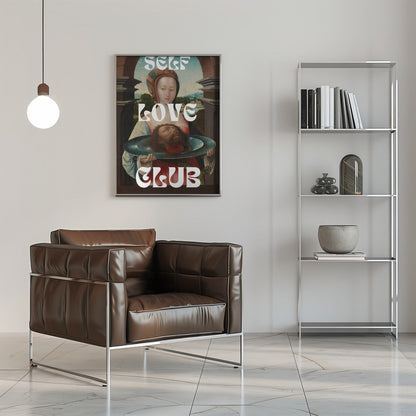 canvas prints Self Love Club No. 916X20inches- Black Frame