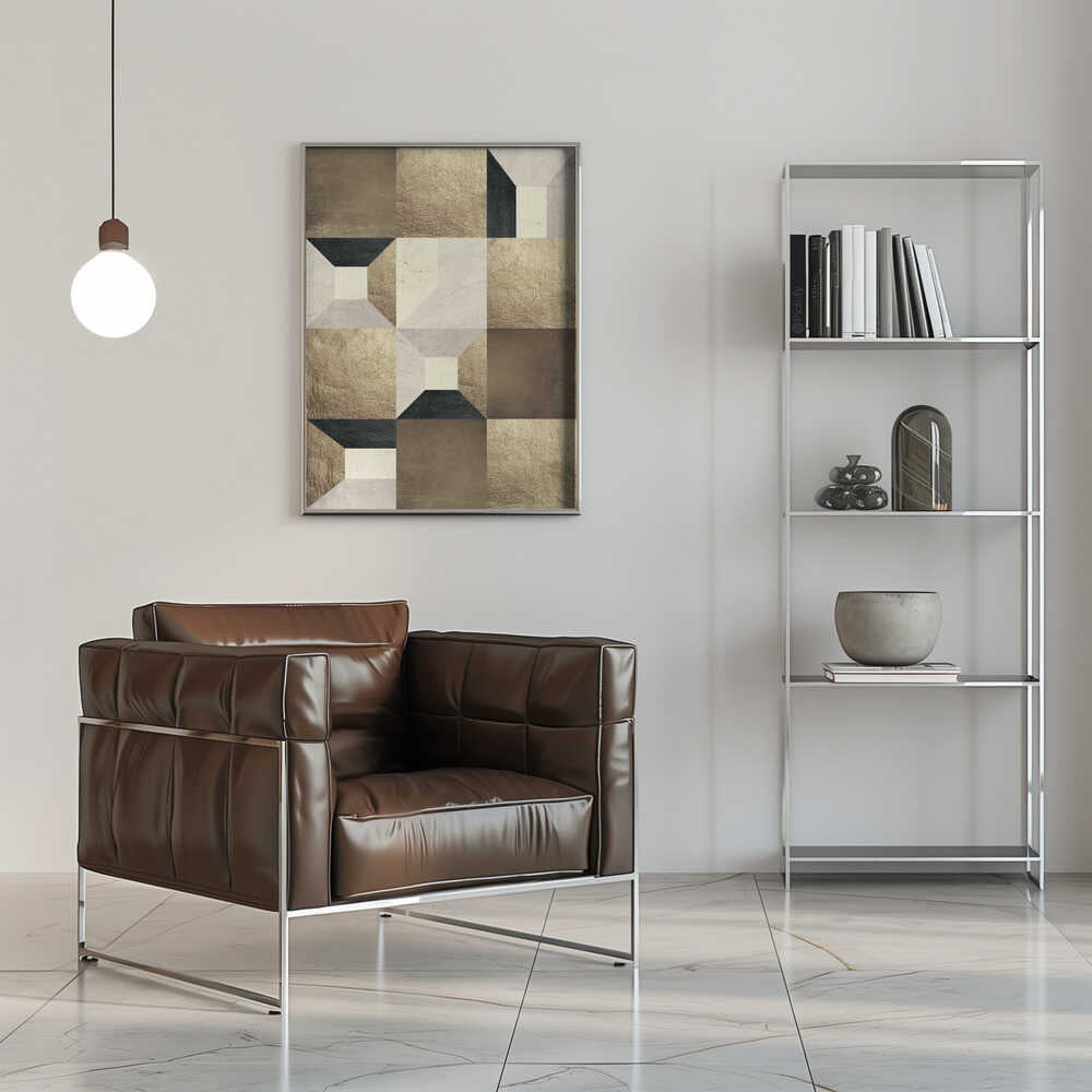 Wall art Geometric Gold Rhythm