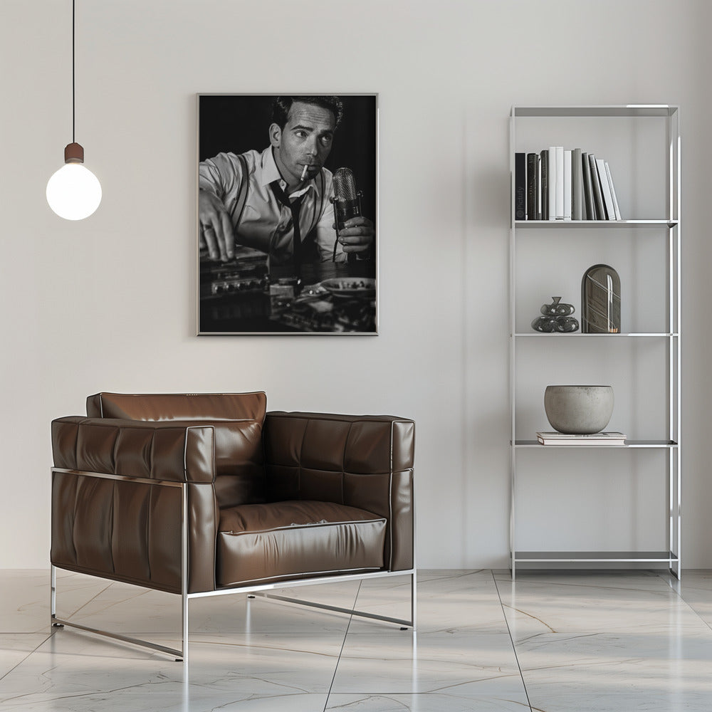 Artwork- ....good night and good luck...-36X48inches-In Black Floating Frame