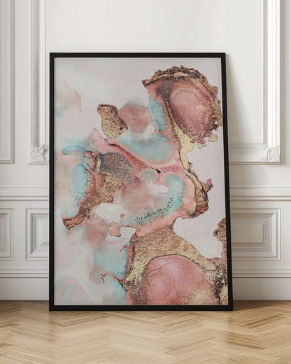  Pretty Ink Wall Artwork In Black Floating Frame