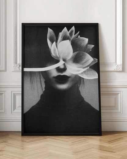  Pain like a flower blossom Wall Artwork In Black Floating Frame