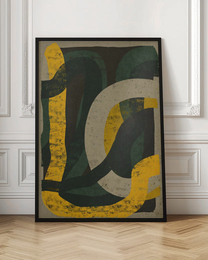  Jungle At Day Wall Artwork In Black Floating Frame
