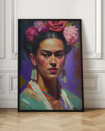 Portrait Of Frida Wall Artwork Gallery Wrapped (Ready to Hang)