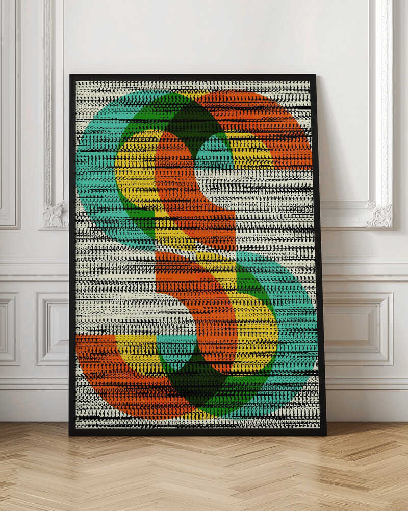 Wall art Colorful Stripe Illusion