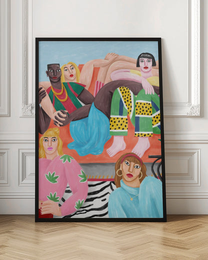  La Coloc Wall Artwork In Black Floating Frame