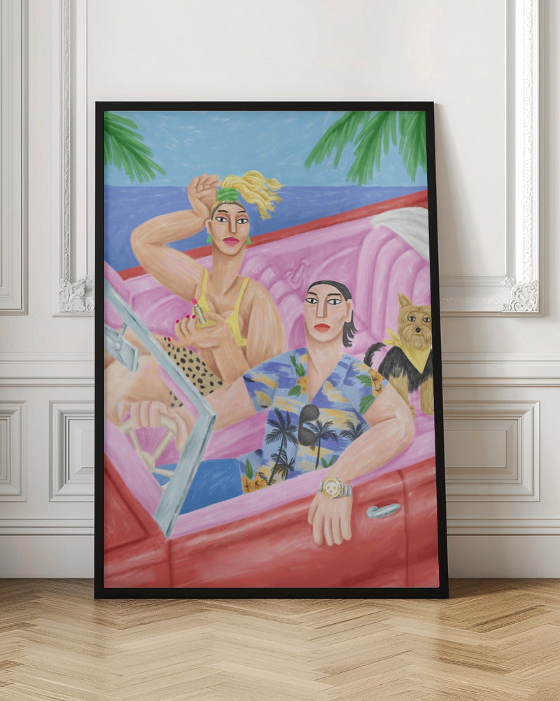  La Classe AÃŒâ‚¬ Palavas Wall Artwork In Black Floating Frame