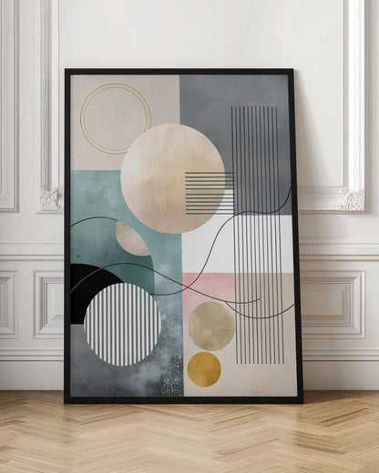 Wall art Pastel Geometry Collage