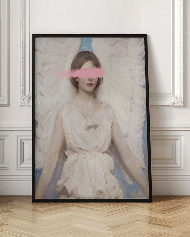  Angelpaintstroke Ratioiso Wall Artwork In Black Floating Frame