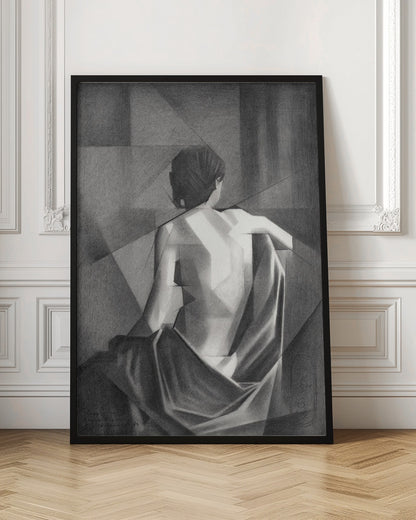 Wall art Study After EugÃ¨ne Durieus Seated Female Nude - 20-08-21