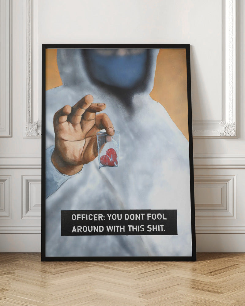  Dangerous Substance Wall Artwork In Black Floating Frame