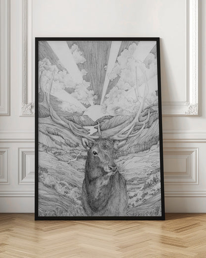  Rise With the Sun Original Wall Artwork In Black Floating Frame