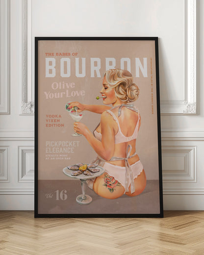 Babes of Bourbon Vol 16 Vintage Vodka Martini Pin Up Girl