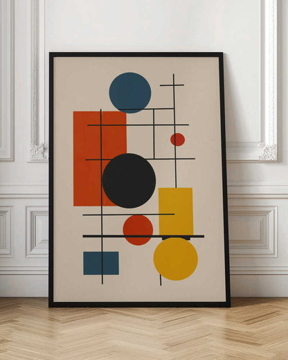 Wall art Geometric Abstract Design With Intersecting