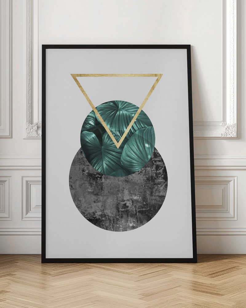 Wall art Botanical and geometric Shape