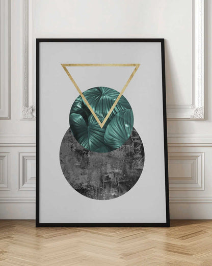 Wall art Botanical and geometric Shape