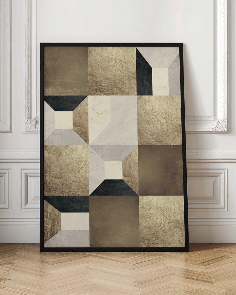 Wall art Geometric Gold Rhythm