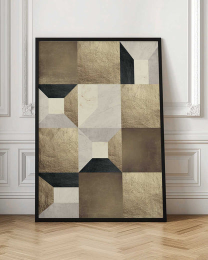 Wall art Geometric Gold Rhythm
