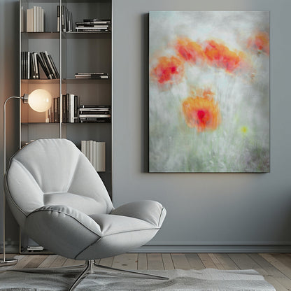  Red Corn Flowers Wall Artwork 0