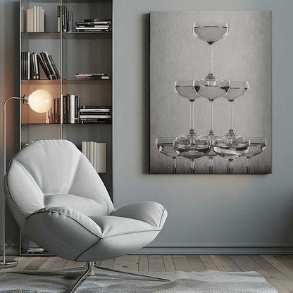 Wall art Champagne tower_9