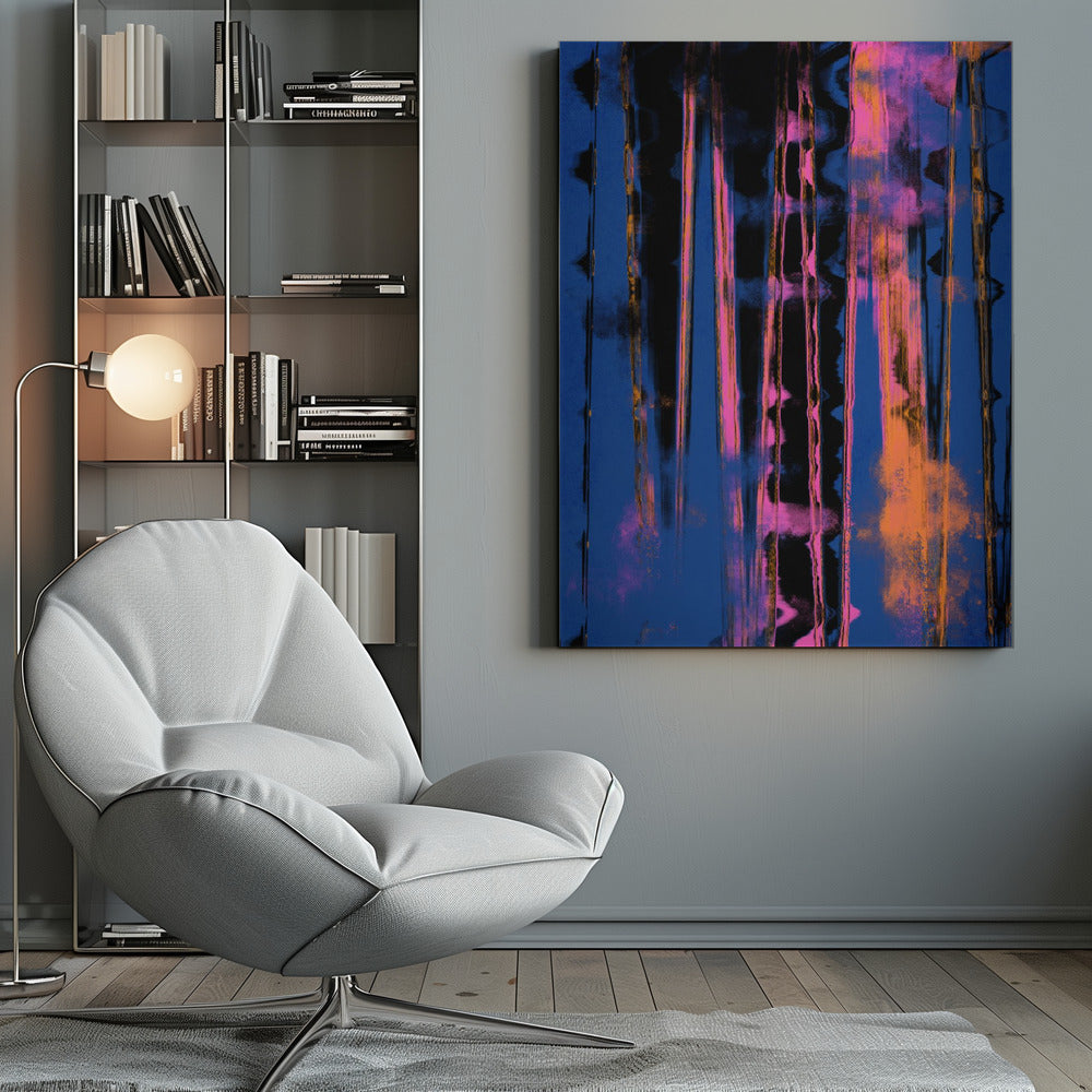  Time Machine (Blue) Wall Artwork 0