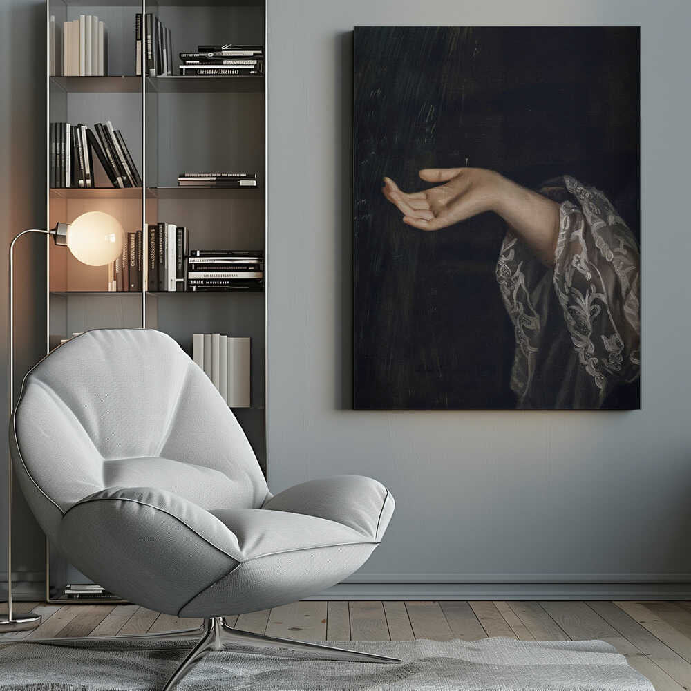 Wall art Detail Of Woman / Oil Painting